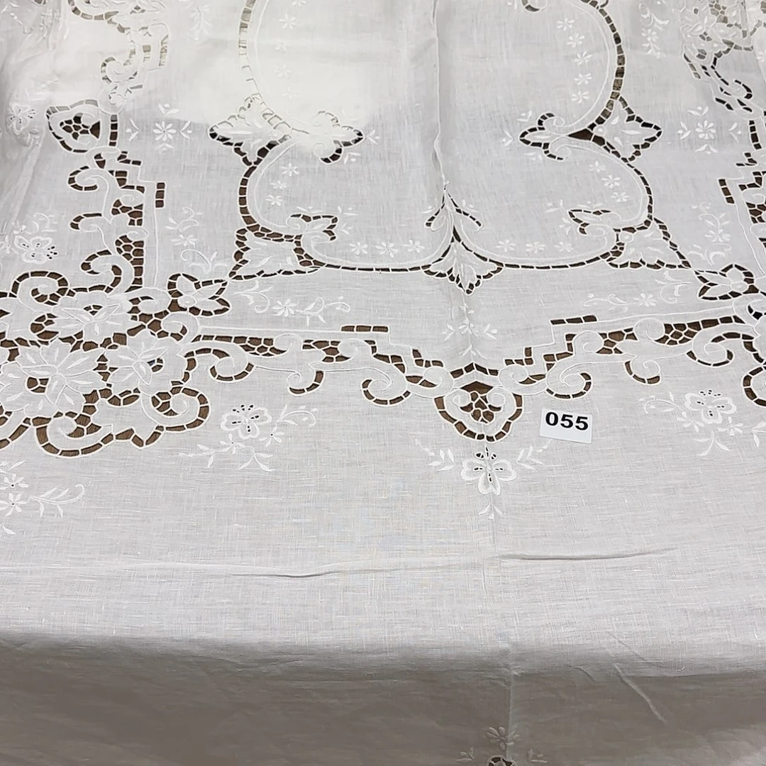 亚麻亚麻手绣1,7✖️2,2桌布055号