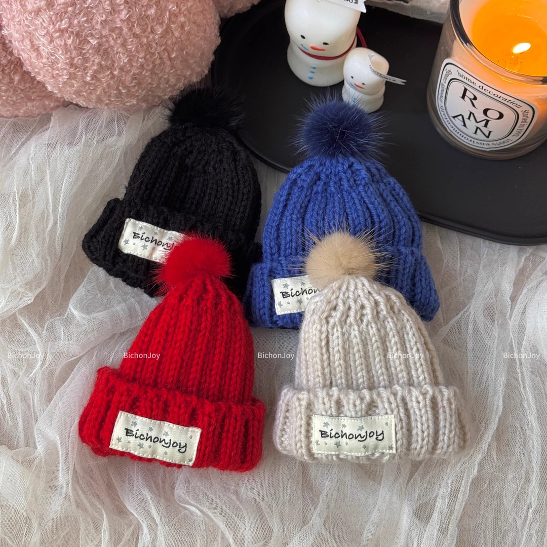 BichonJoy冷帽·潮玩Zsiga1/8BJD娃衣小布小六通穿潮玩四色毛线帽