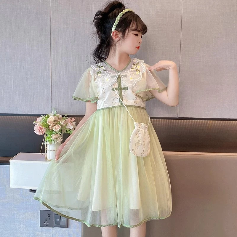 【甲辰童装】女童汉服绣花夏SF2326