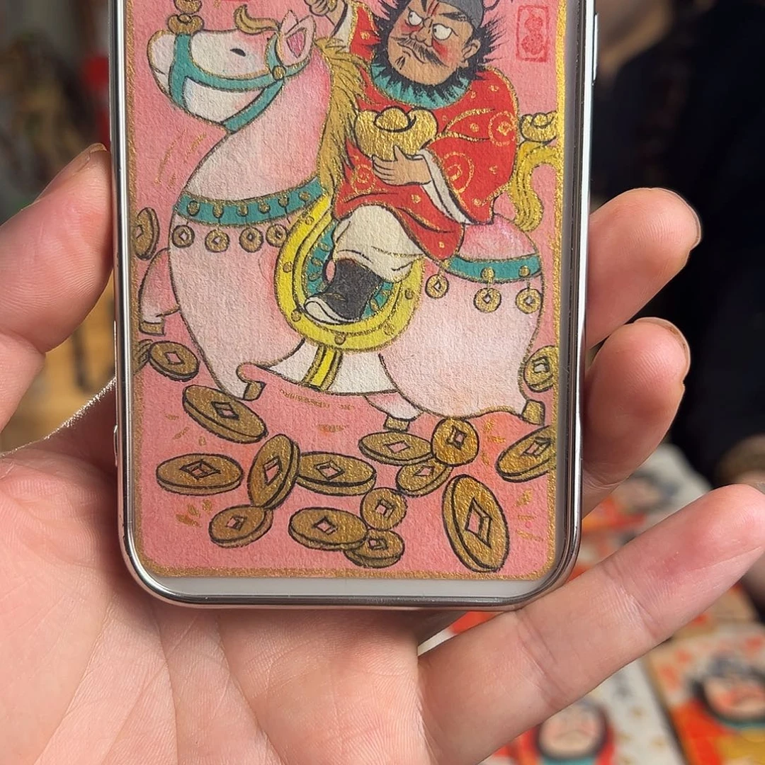 茉***婷纯手绘钟馗文创画