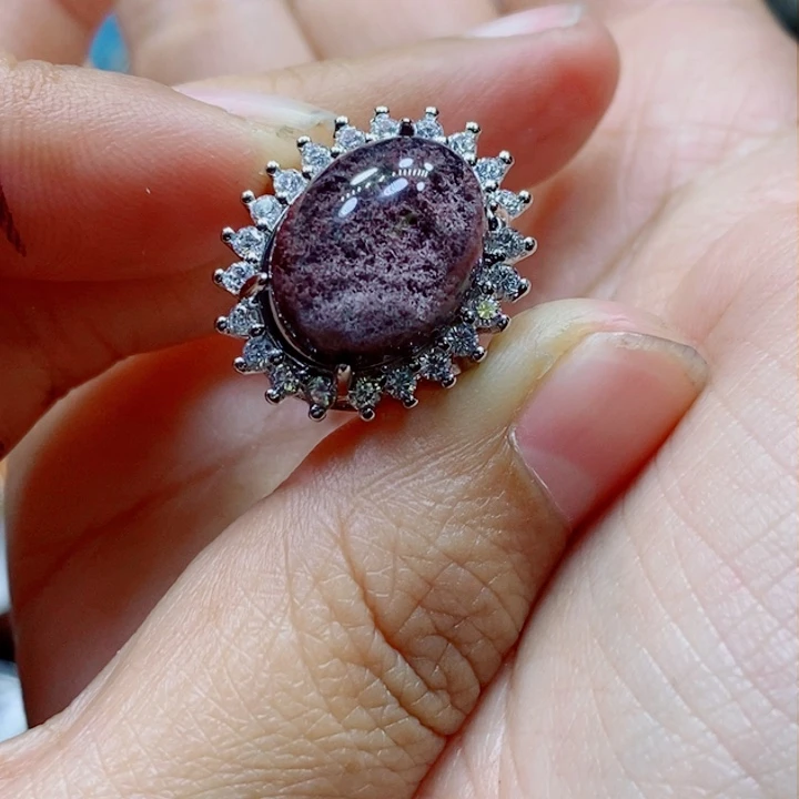 水晶戒指未镶嵌水晶