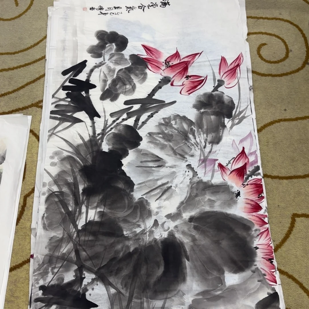 国画顾传吉四尺童