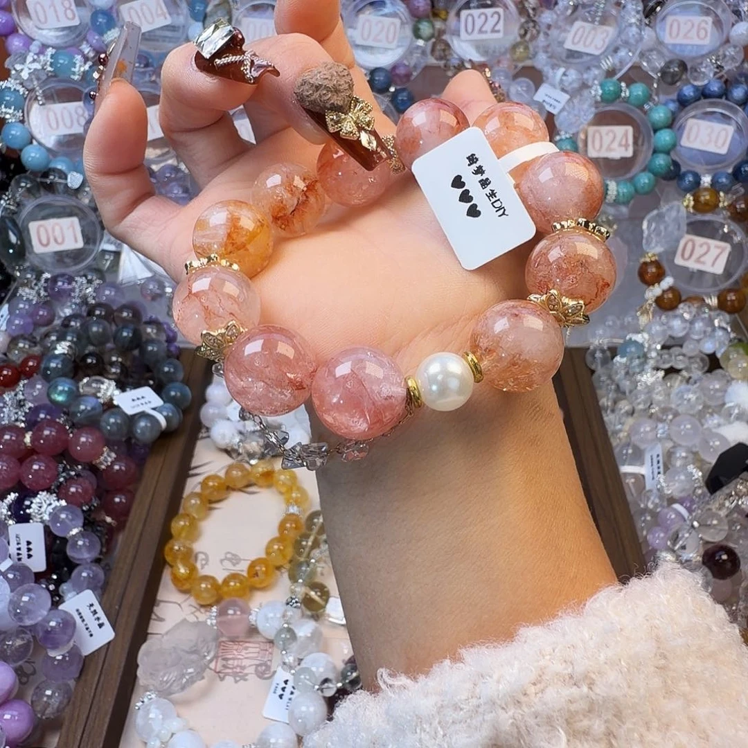 手链合金水晶红辣椒