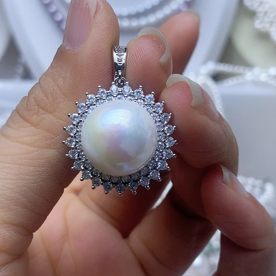 未镶嵌吊坠淡水珍珠