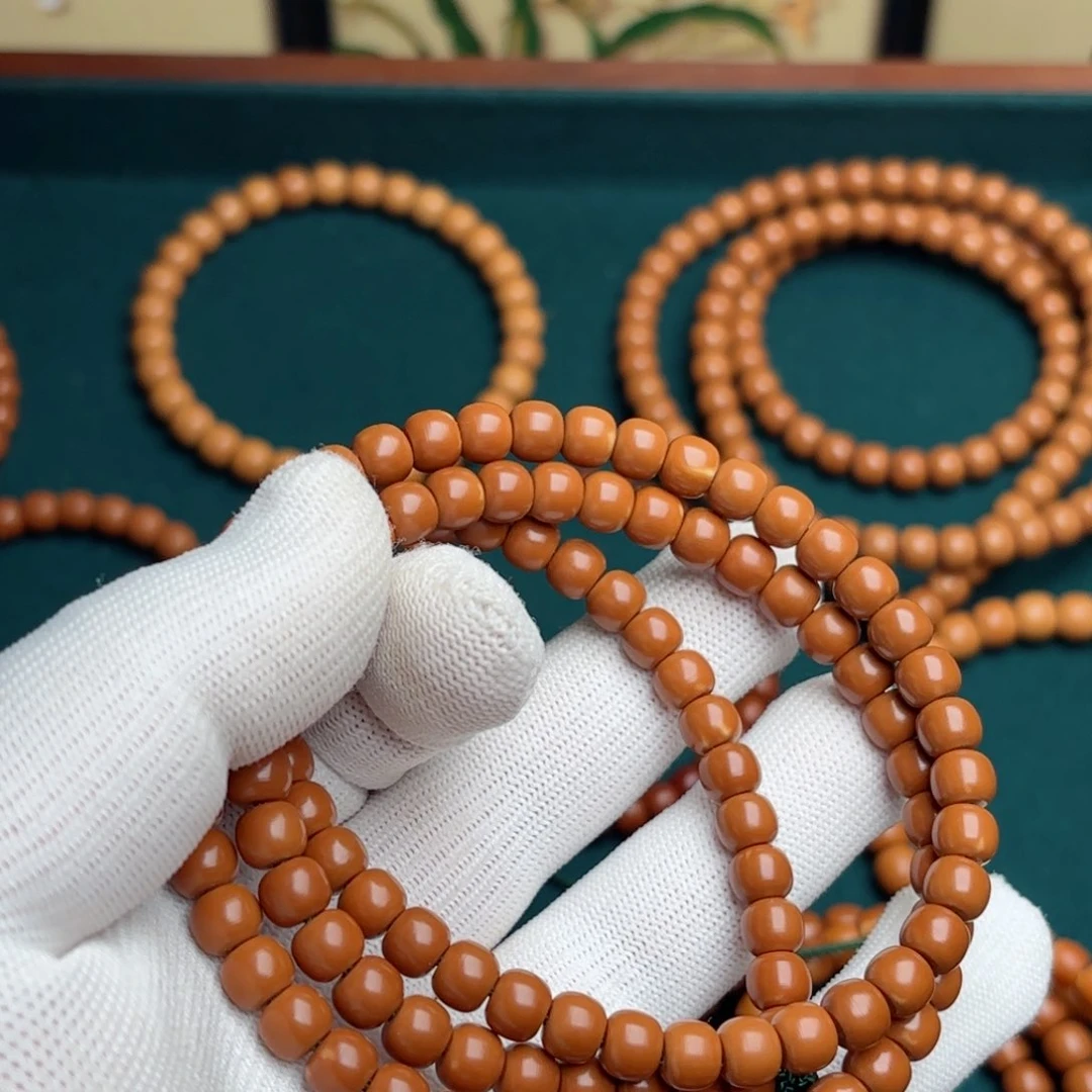 橄榄核手串墨****翠核尖老挝脖挂6.5