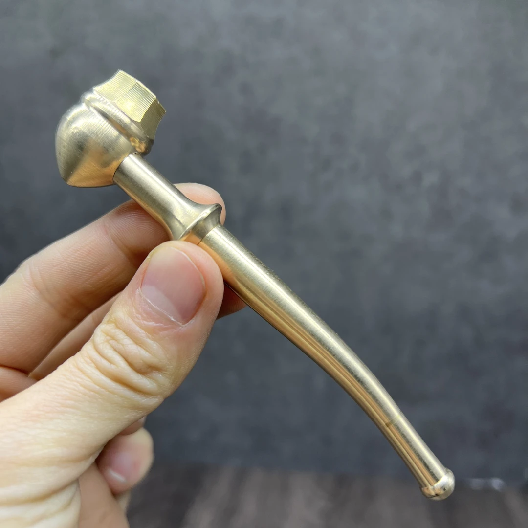 黄铜八角烟斗过滤可拧开烟锅纸烟粗支专用8828