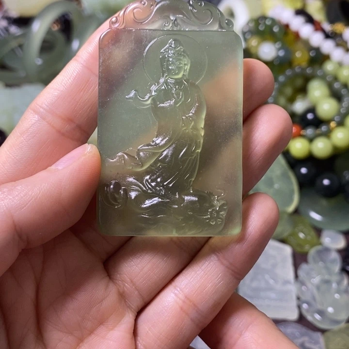 岫玉岫玉挂件 未镶嵌李***伦