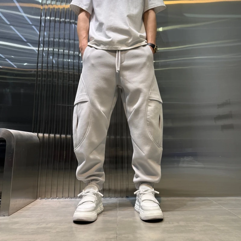 2026新年款男士束脚休闲裤潮流宽松男款工装裤时尚运动百搭长裤男