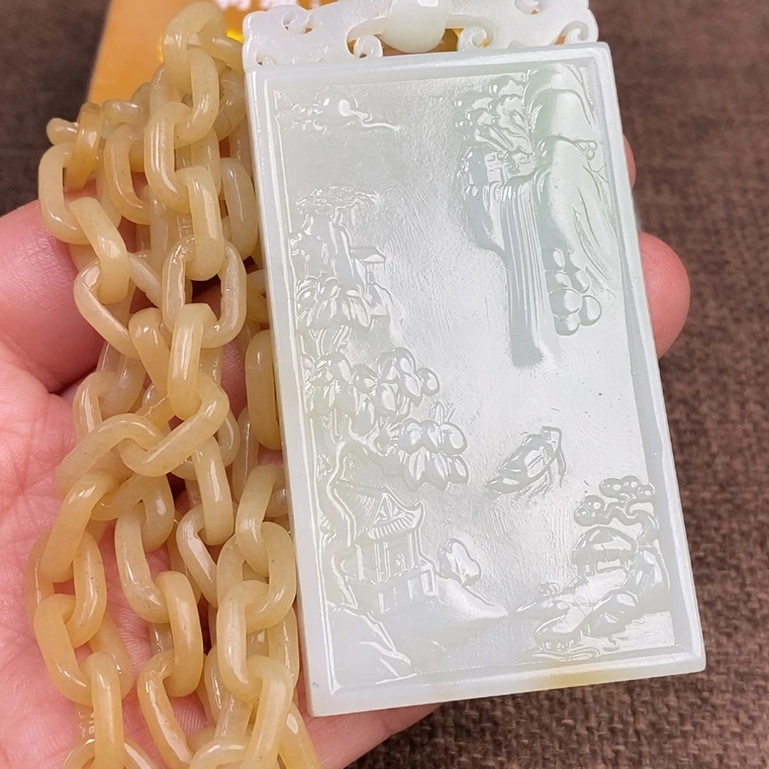和田玉未镶嵌颈饰