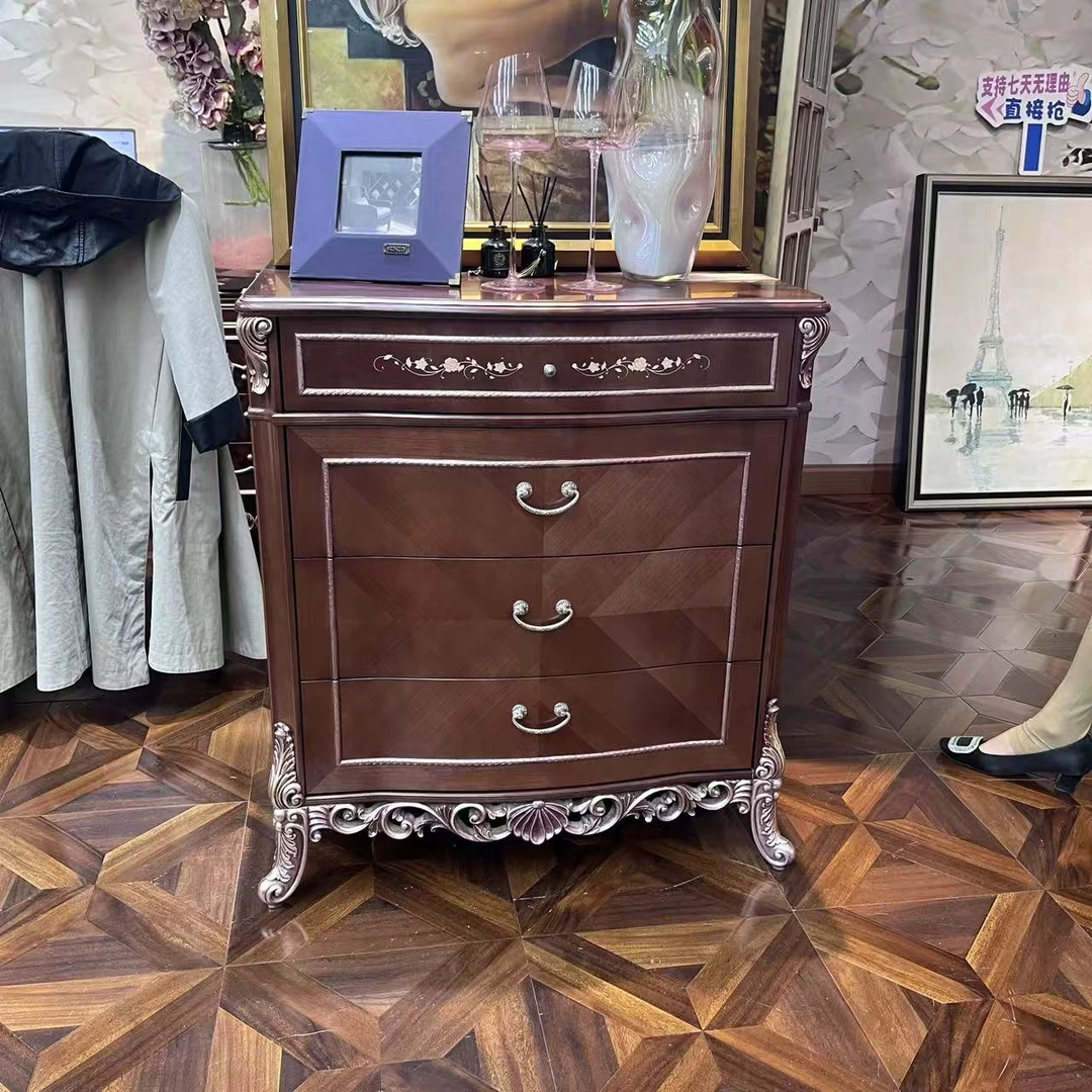 【皇家壹号】欧式古典风四斗斗柜样品