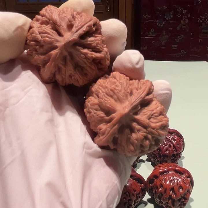 吊坠文玩核桃老款宫灯37