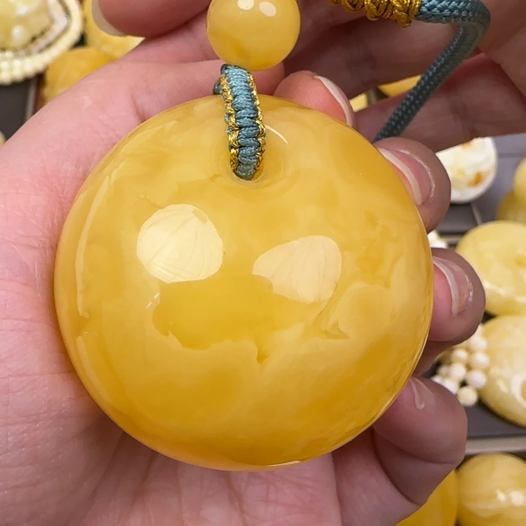 蜜蜡颈饰未镶嵌天然蜜蜡