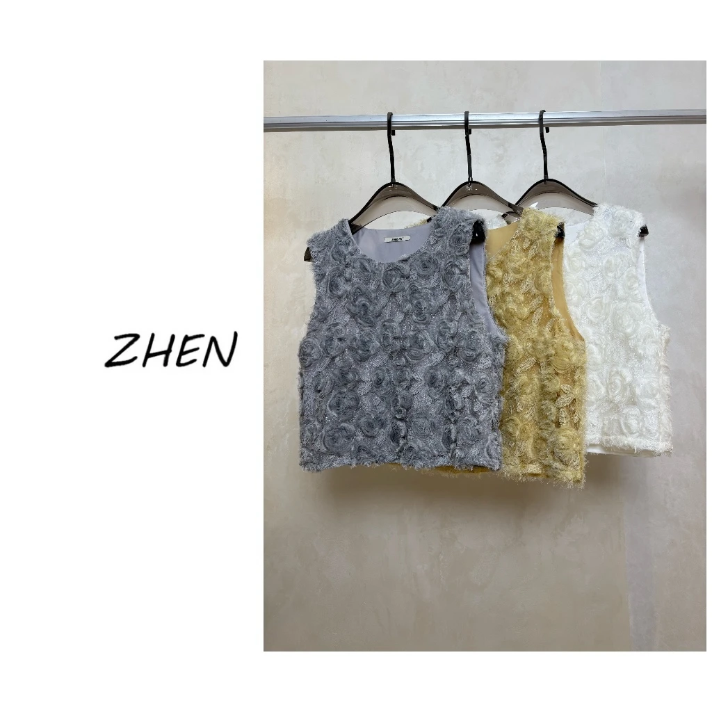 【ZHEN】25K00686 2025新款外套职场风小众设计师款马甲