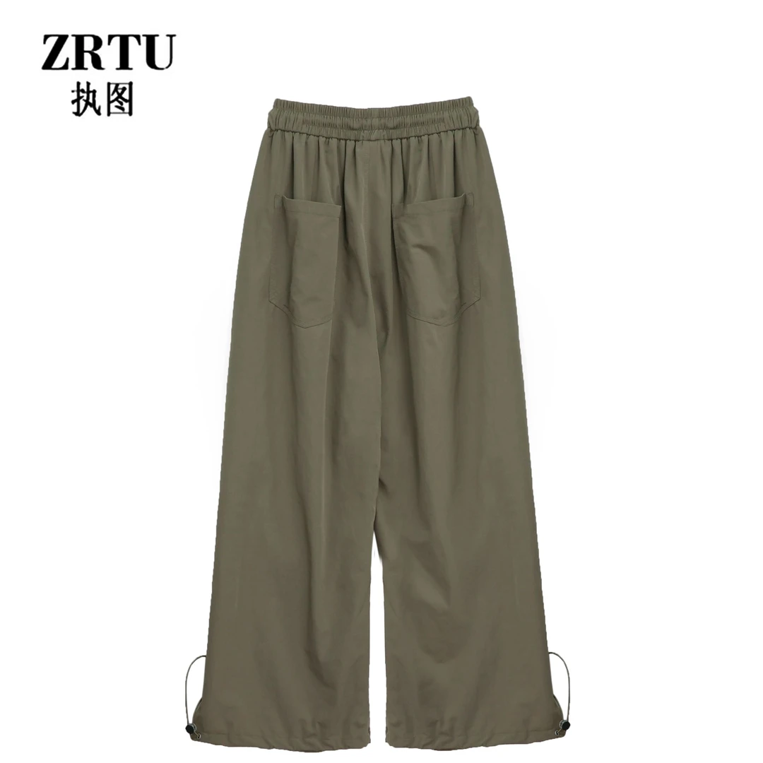 ZRTU 春夏轻薄速干工装裤长裤美式潮流裤子宽松休闲裤