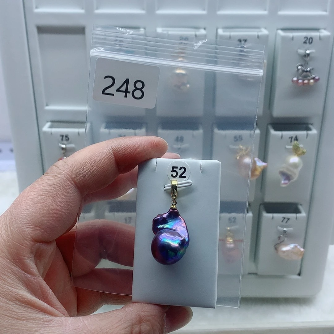 合金淡水珍珠吊坠(不含链)