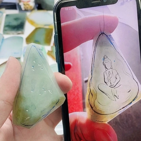 定制翡翠未镶嵌包工