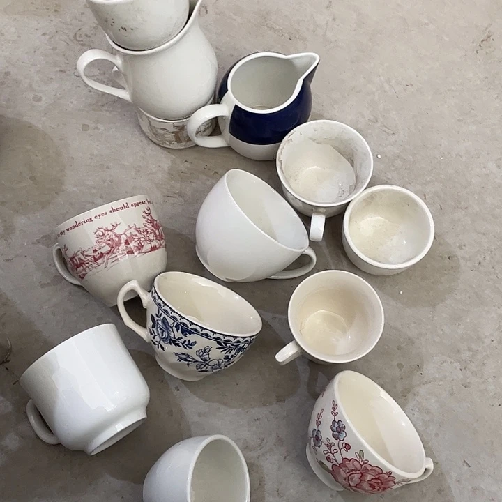 瓷片杯装一堆 微瑕