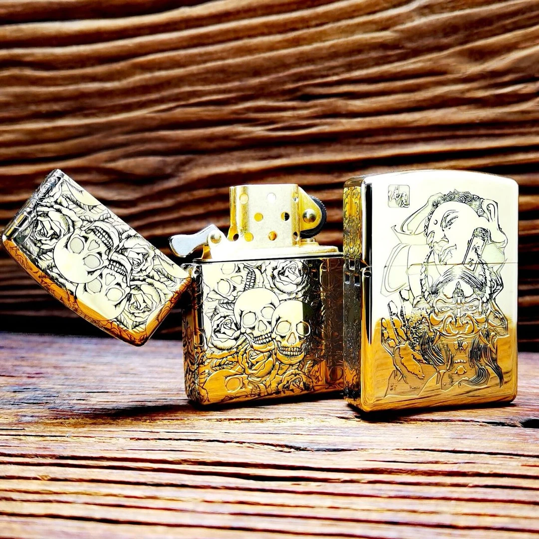 德国912黄铜重盔甲战甲护盾加厚防风防水老式煤油打火机密封男友