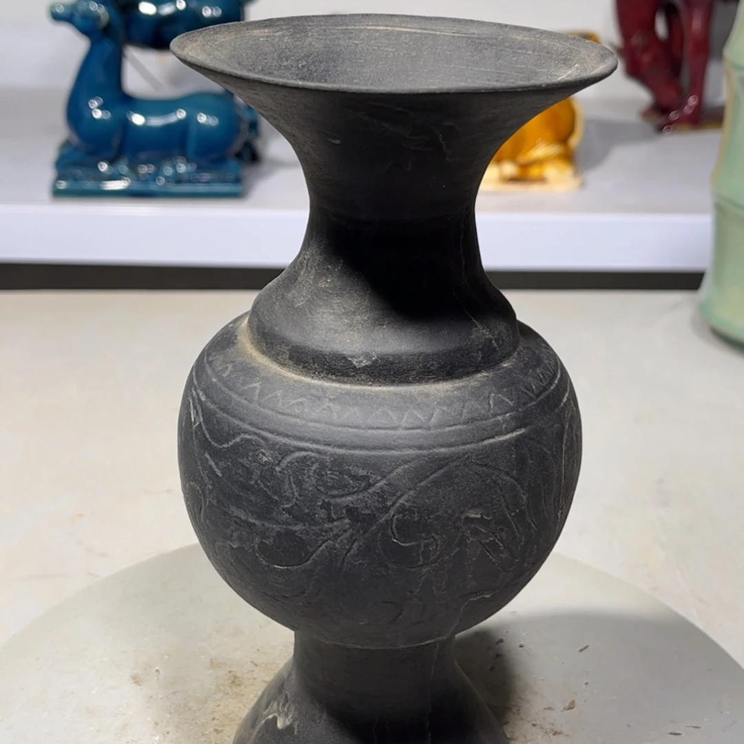 瓶蛋壳陶瓷器品相完美