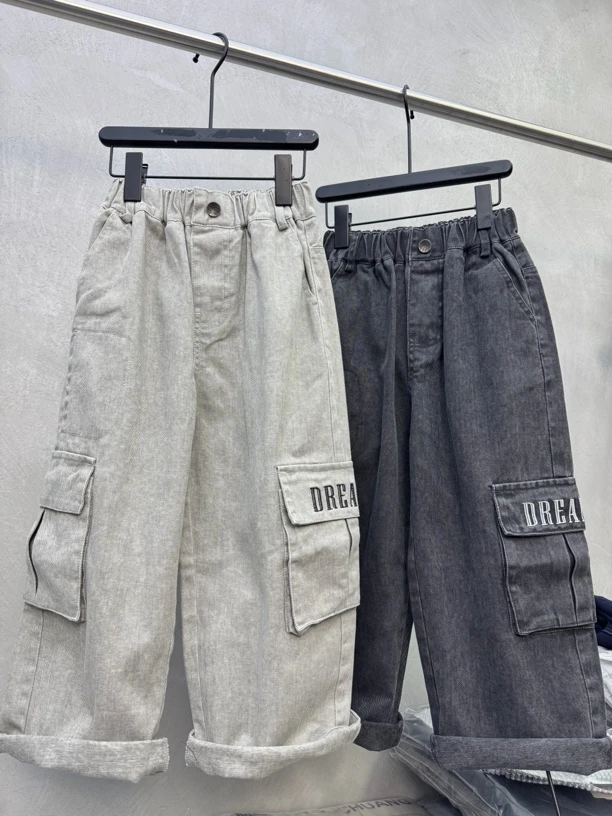 2025春夏韩版休闲直筒扎染工装裤