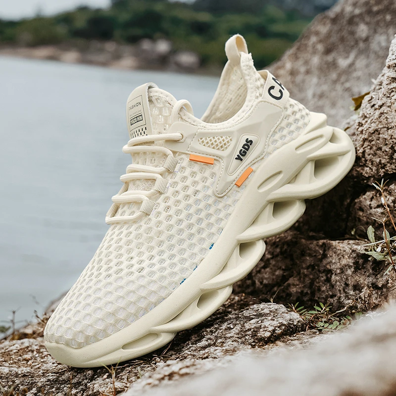 夏季透气网面休闲鞋男士溯溪鞋透气软底懒人鞋通勤百搭开车鞋