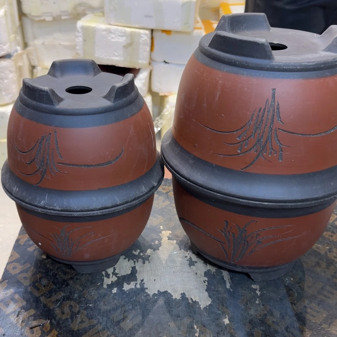 紫砂花盆口径18.12/14.10口径