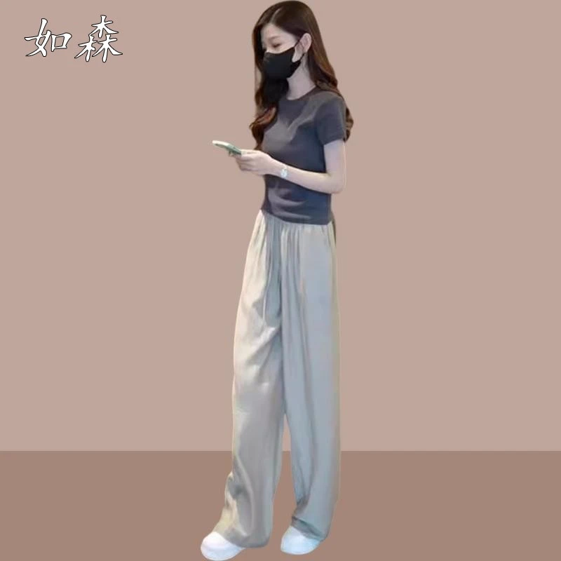 2025夏季新款女士减龄漂亮洋气套装小个子休闲显瘦时尚气质两件套