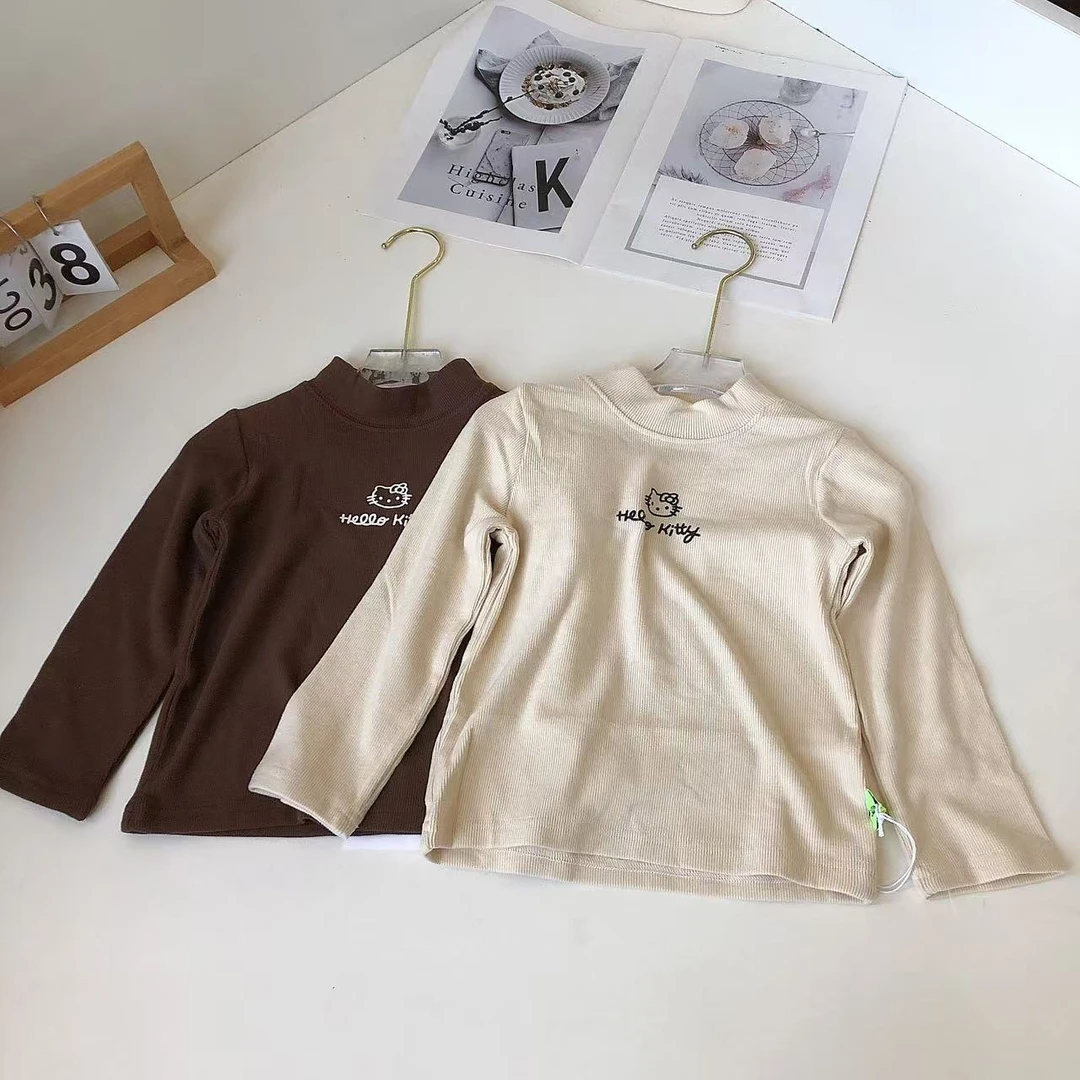 B205奇博儿童打底衫KT猫字母款