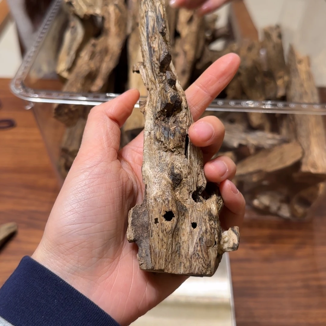 沉香沉香碎屑奇楠虫漏33克