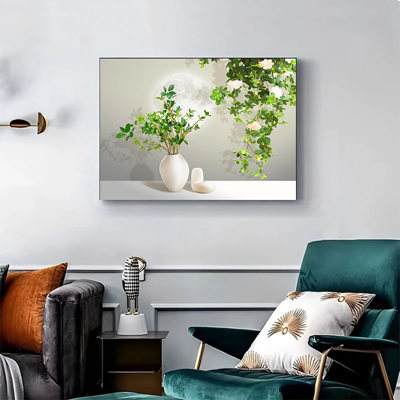 DB20客厅轻奢简约手工晶瓷现代电表箱装饰画时尚艺术微喷