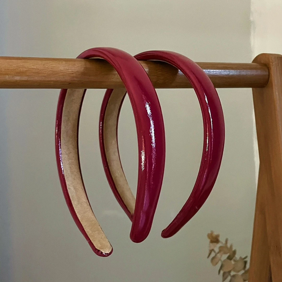 夏季红色发箍女复古/宫廷朋克风宫廷复古发箍甜美优雅锋芒大女主