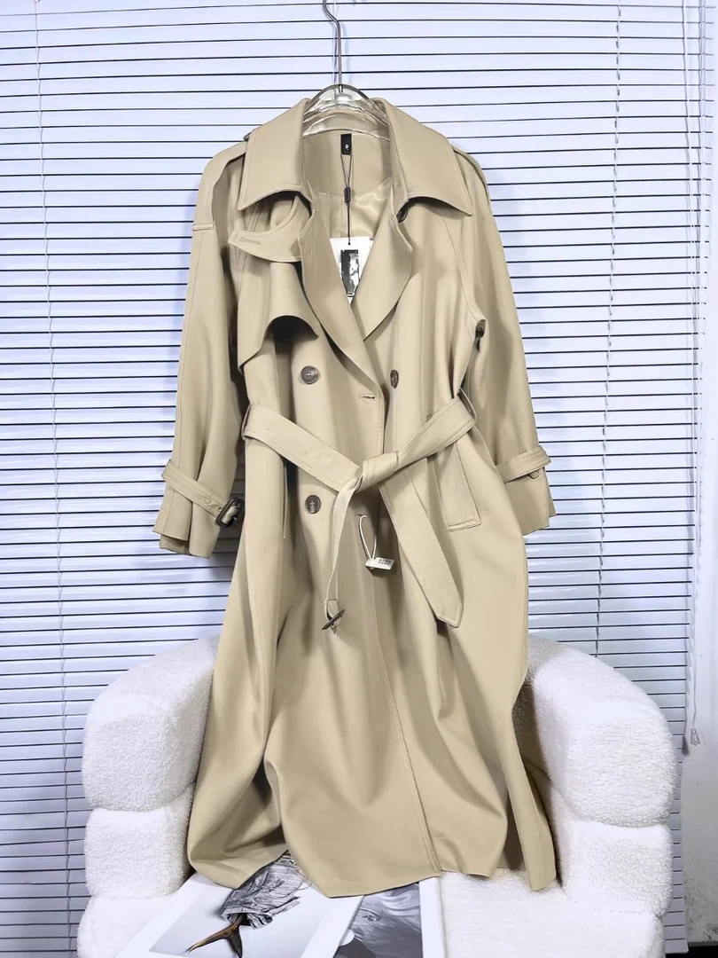 中长款女士风衣春秋新款设计感小众高级显瘦风外套