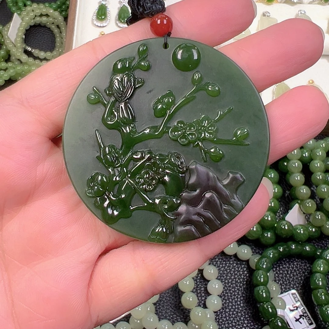 和田玉（碧玉）未镶嵌颈饰