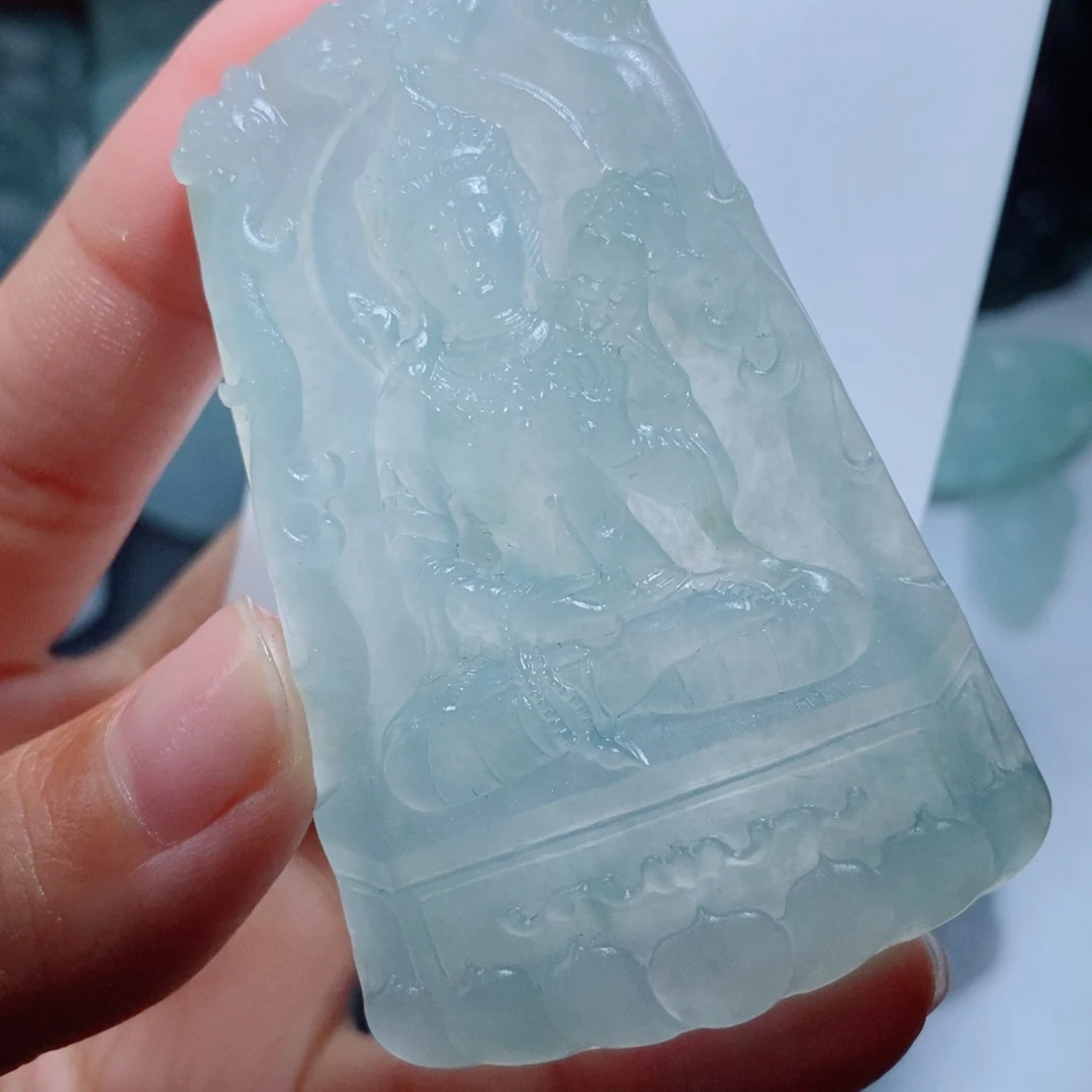 定制翡翠未镶嵌定制吊坠