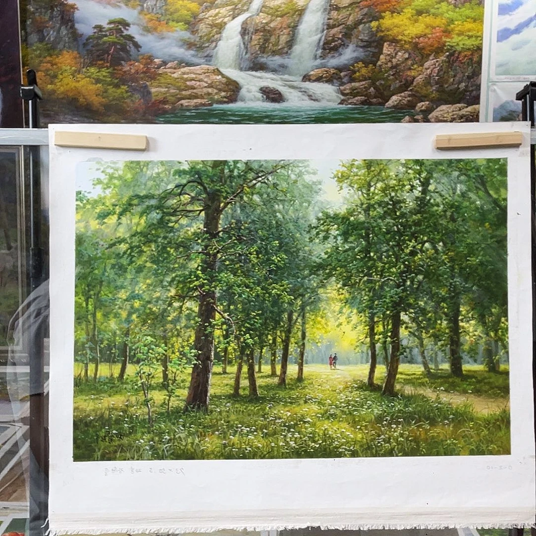 油画朝鲜艺术家73/50