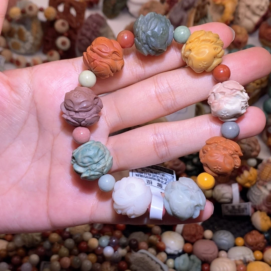 石英质玉（阿拉善玉）手串未镶嵌