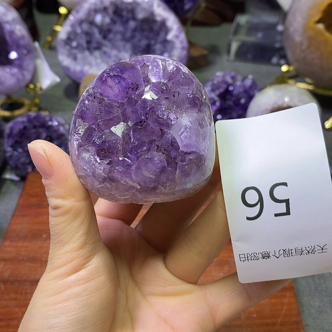 珠宝半成品未镶嵌紫晶