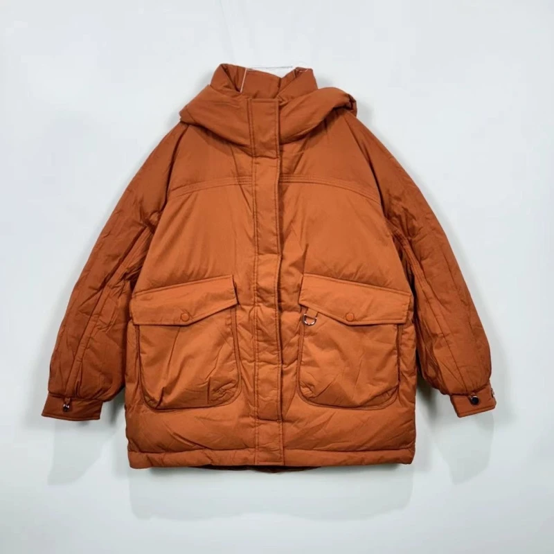 （慈城）L22105中款羽绒服保暖宽松外套女