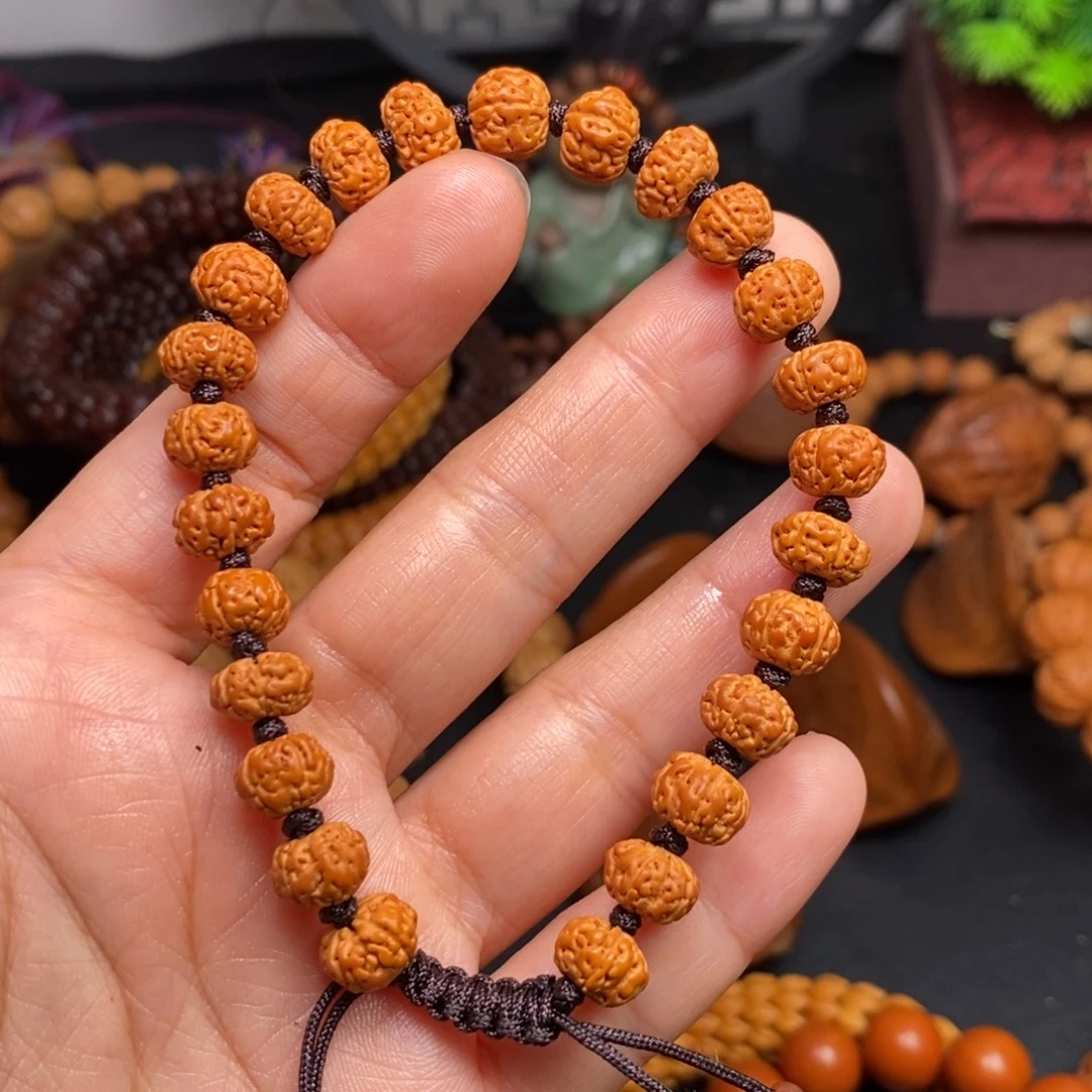 没***呀菩提籽类橄榄核雕刻手串橄榄核雕刻