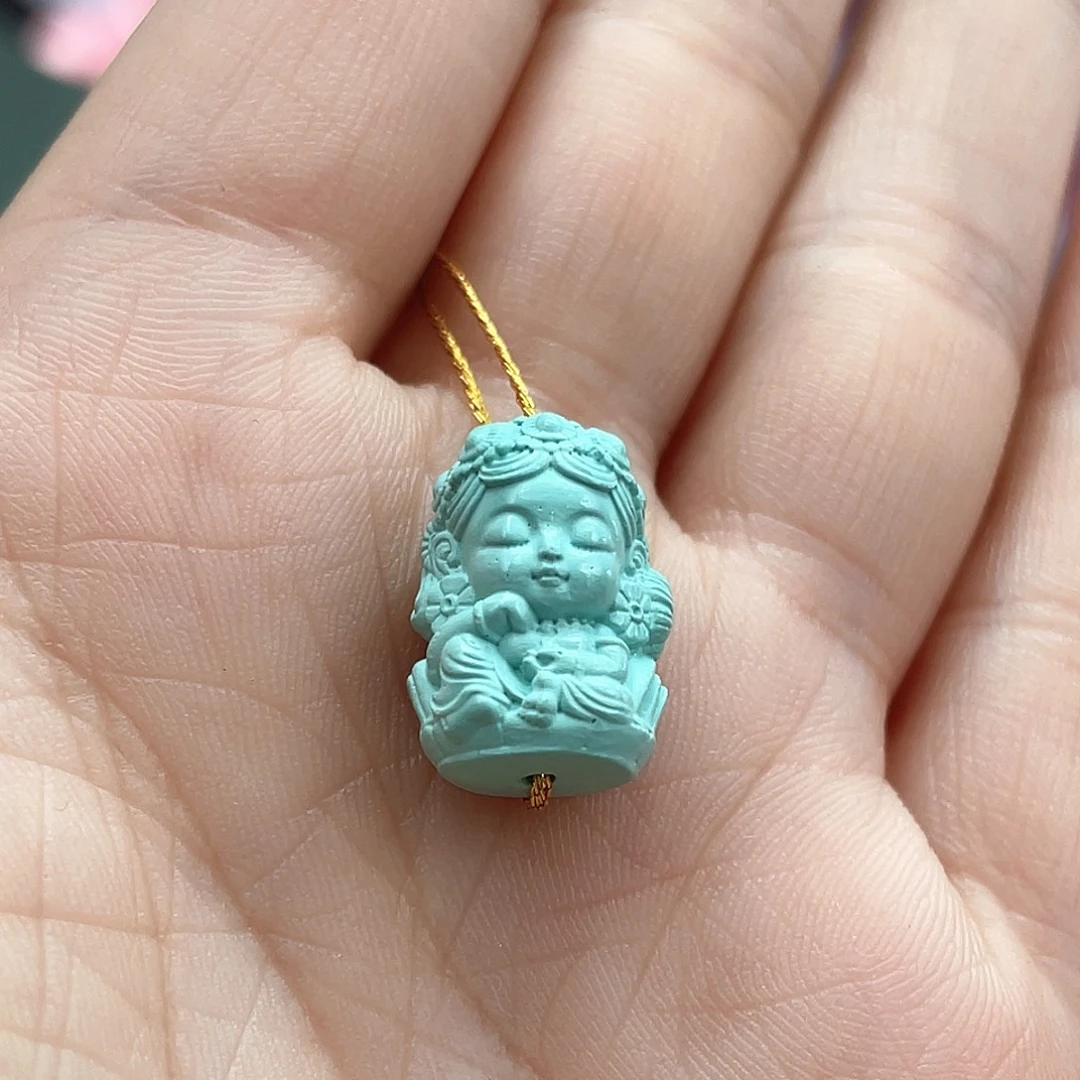 绿松石未镶嵌颈饰