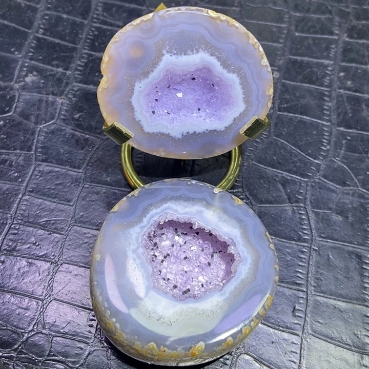 珠宝半成品水晶未镶嵌聚宝盆