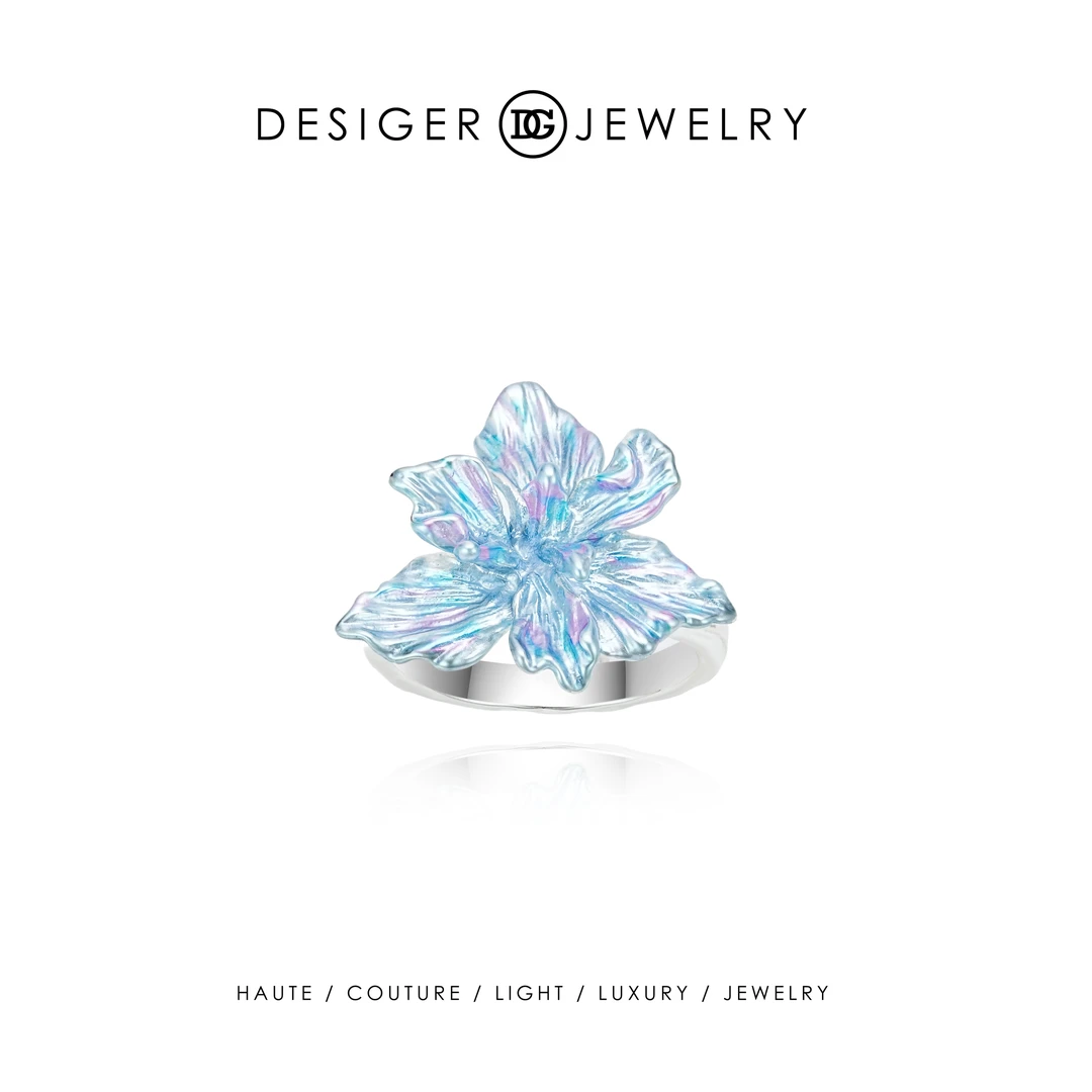 【潮汐花镜】Desiger设计师款花朵戒指F1337