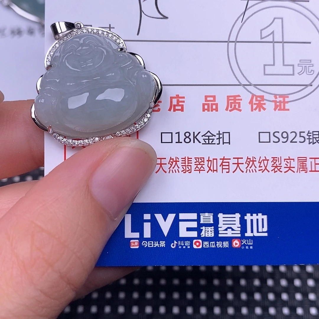 翡翠银S925镶嵌颈饰