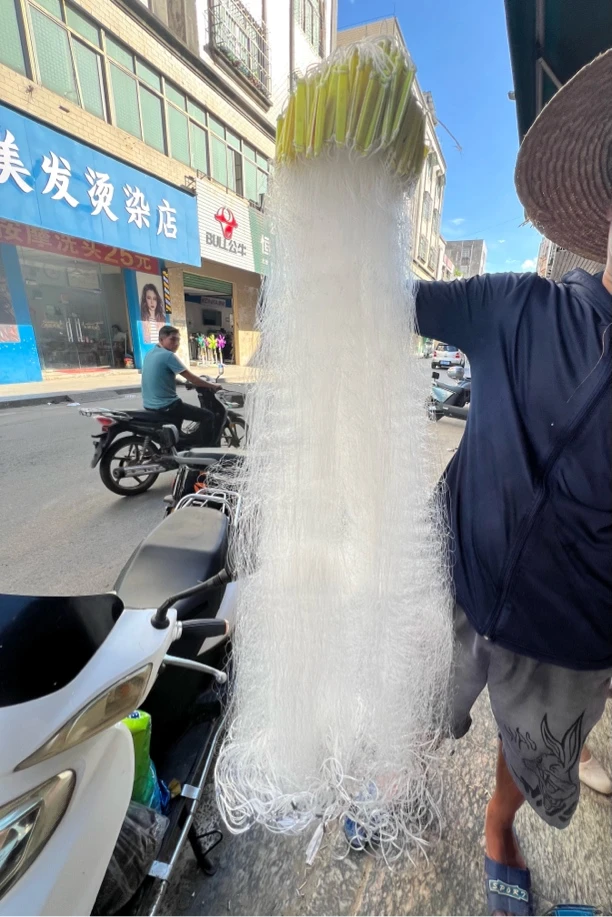 超强三层3指半沉网粘网专用捕鱼网