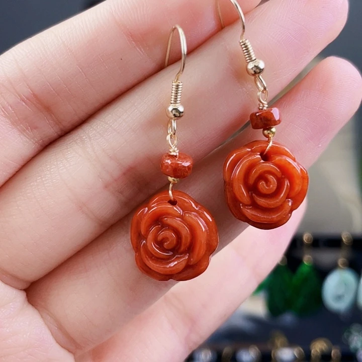 翡翠耳饰未镶嵌饰品