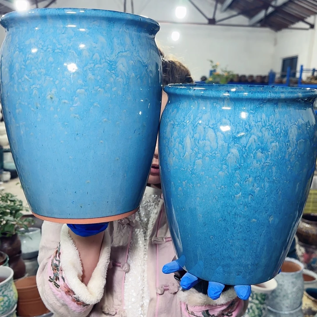 紫砂花盆高25口20