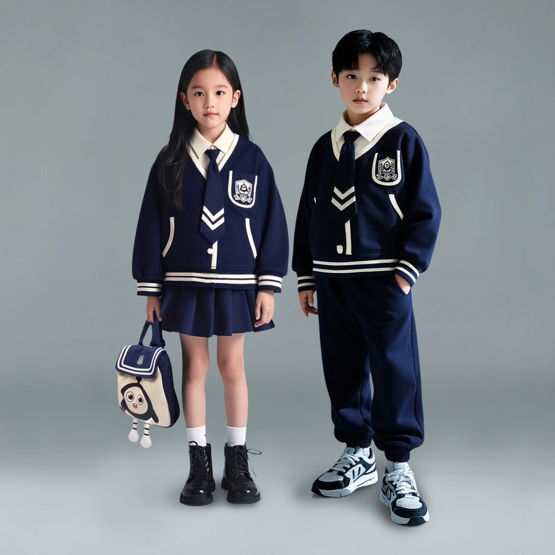 2025卫衣套装儿童秋款韩版长袖男童女童时尚洋气两件套D3S5-876