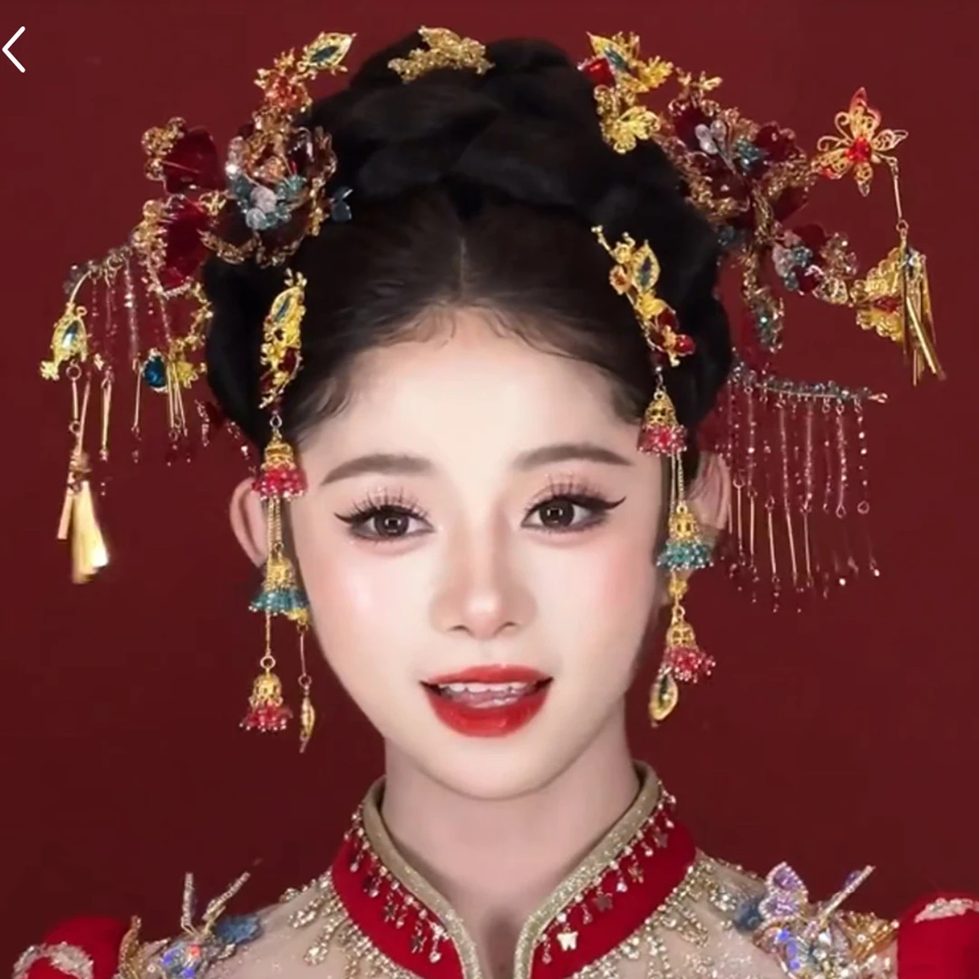 z8343步摇韩式流苏婚礼簪子简单气质新娘头饰大气时尚