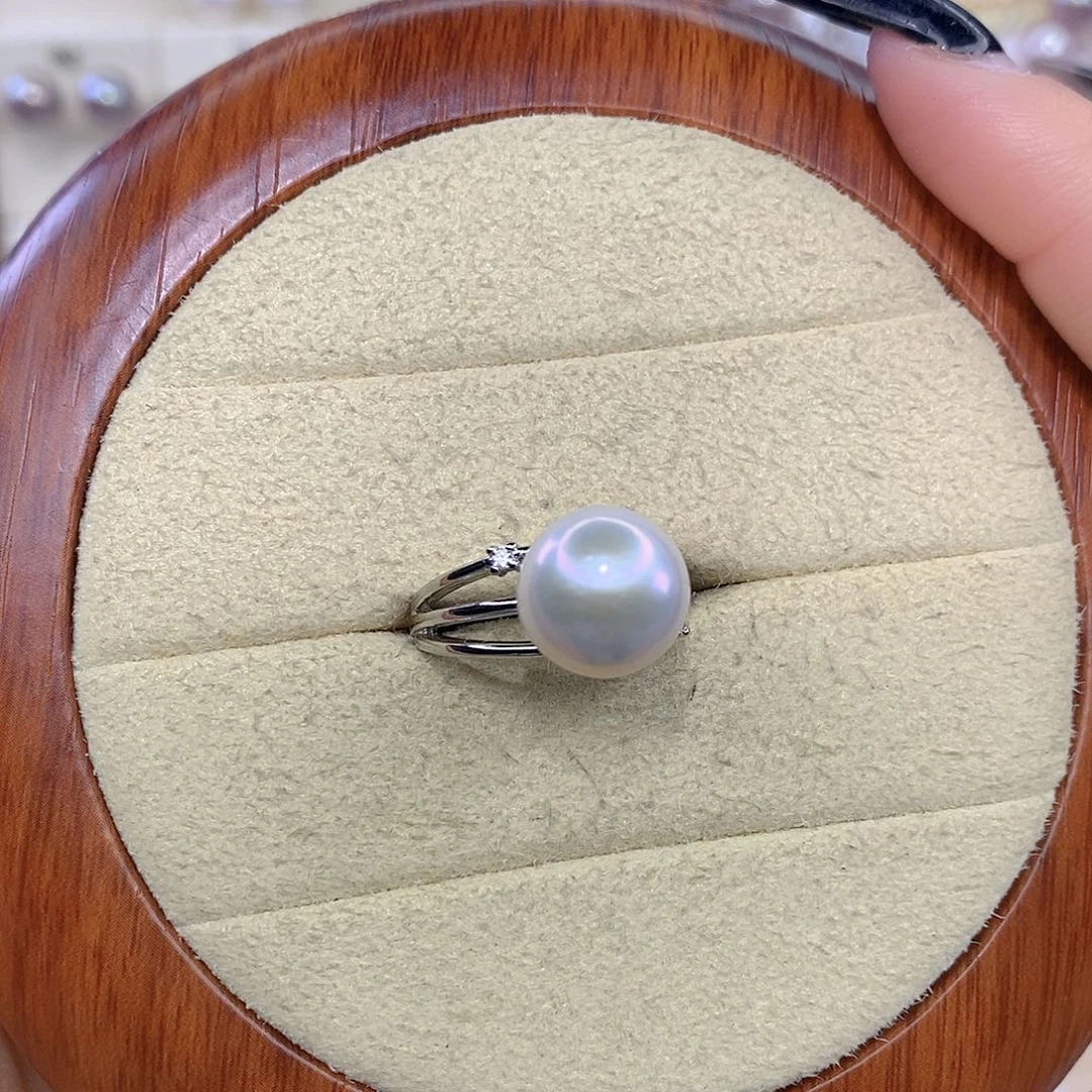淡水珍珠戒指合金F