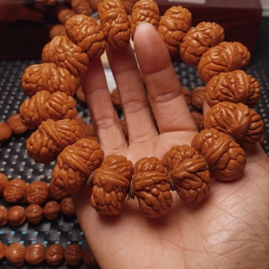 桃核手串龙纹桃核